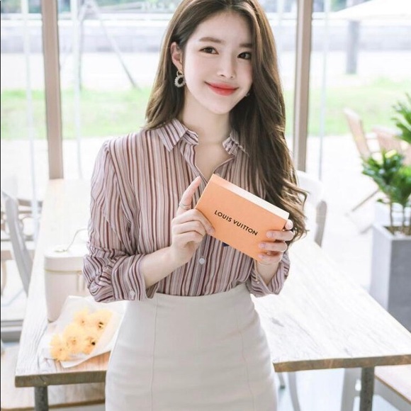 Tops - One size strip blouse Tops - One size strip blouse